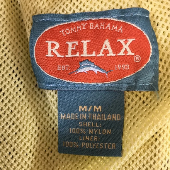 Tommy Bahama Relax Board Shorts Mens Medium Blue‎ Yellow Marlin Beach Print Swim - Picture 9 of 12